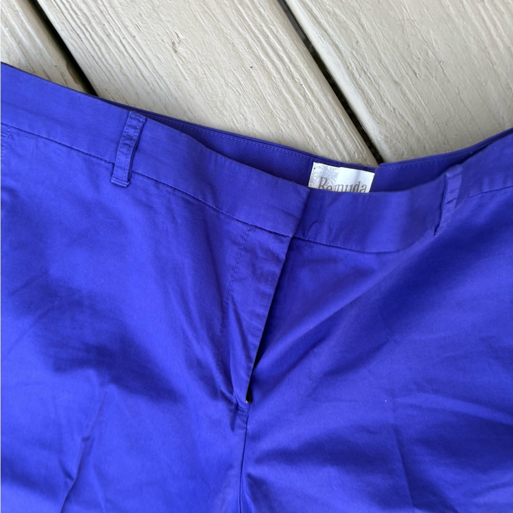 NWOT J. CREW Women's Purple High-Rise Bermuda Shorts, Size: 14. - Picture 3 of 6